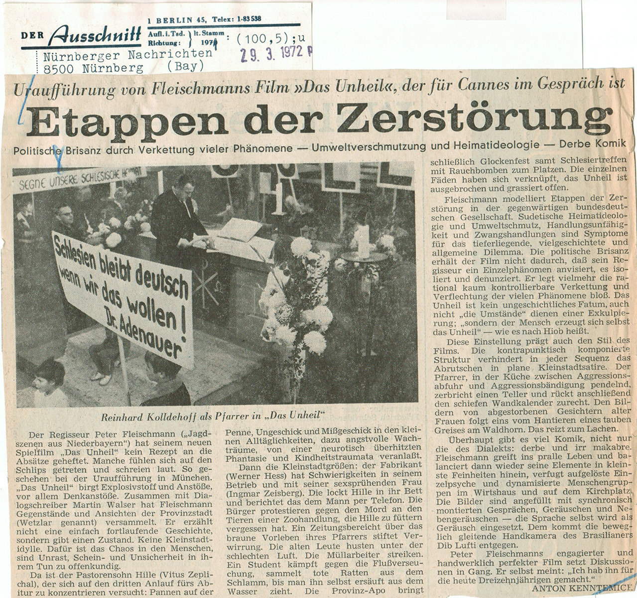 Nürnberger Nachrichten 29.03.1972